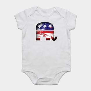 Republican Elephant Baby Bodysuit